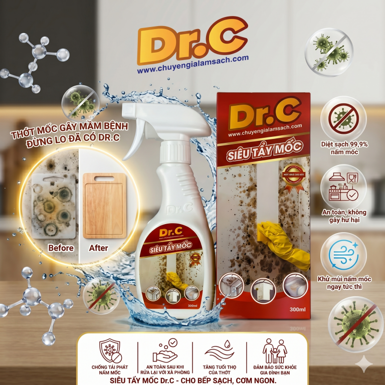 Cảnh Báo: Thớt Mốc Đe Dọa Sức Khỏe Gia Đình - Xử Lý Ngay Cùng Dr.C