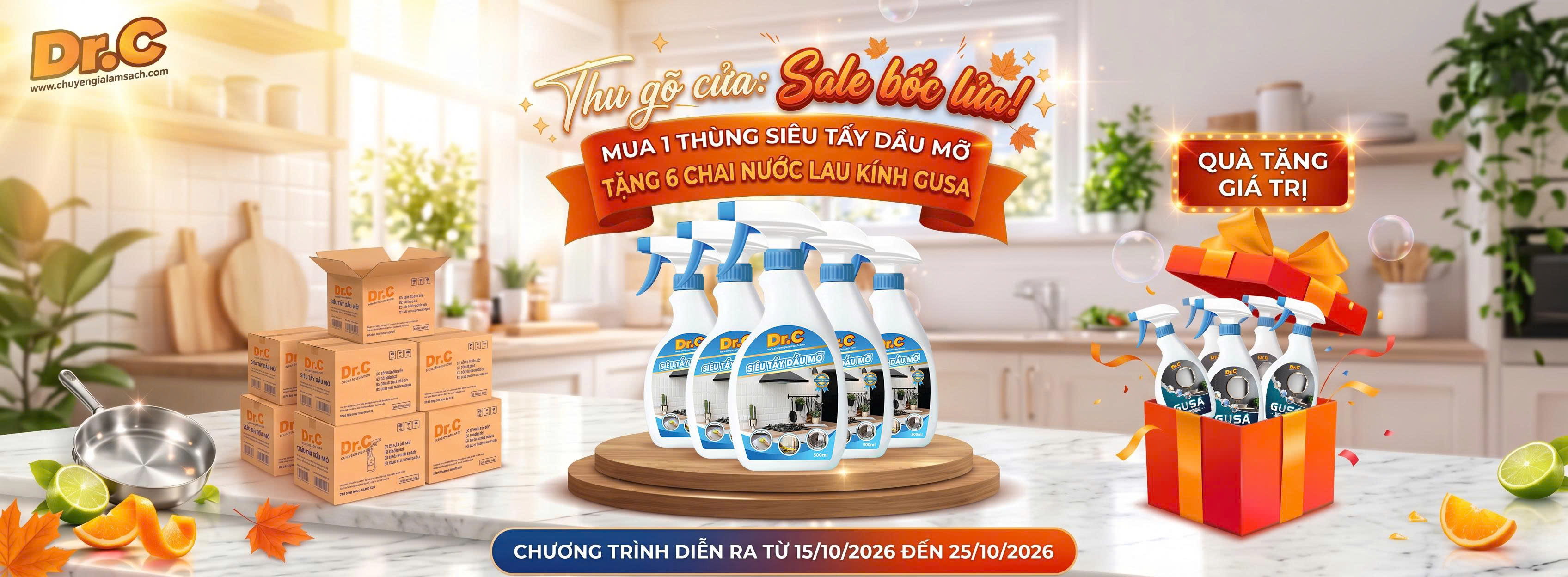 🍂 THU GÕ CỬA: SALE BỐC LỬA CÙNG DR.C! 🍂