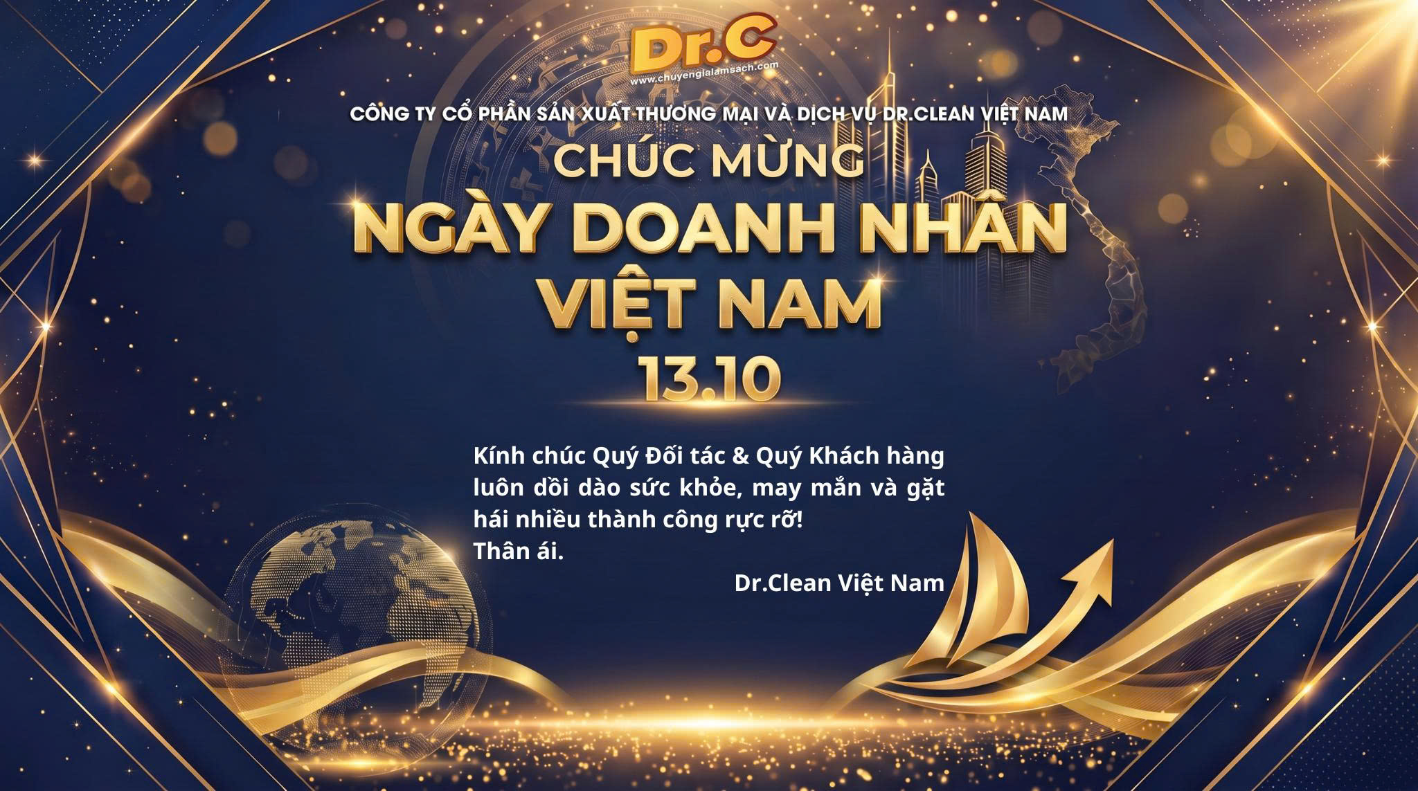 Chúc Mừng Ngày Doanh Nhân Việt Nam 13/10: Dr.Clean Đồng Hành Kiến Tạo Thành Công Cùng Doanh Nghiệp Chúc Mừng Ngày Doanh Nhân Việt Nam 13/10: Dr.Clean Đồng Hành Kiến Tạo Thành Công Cùng Doanh Nghiệp