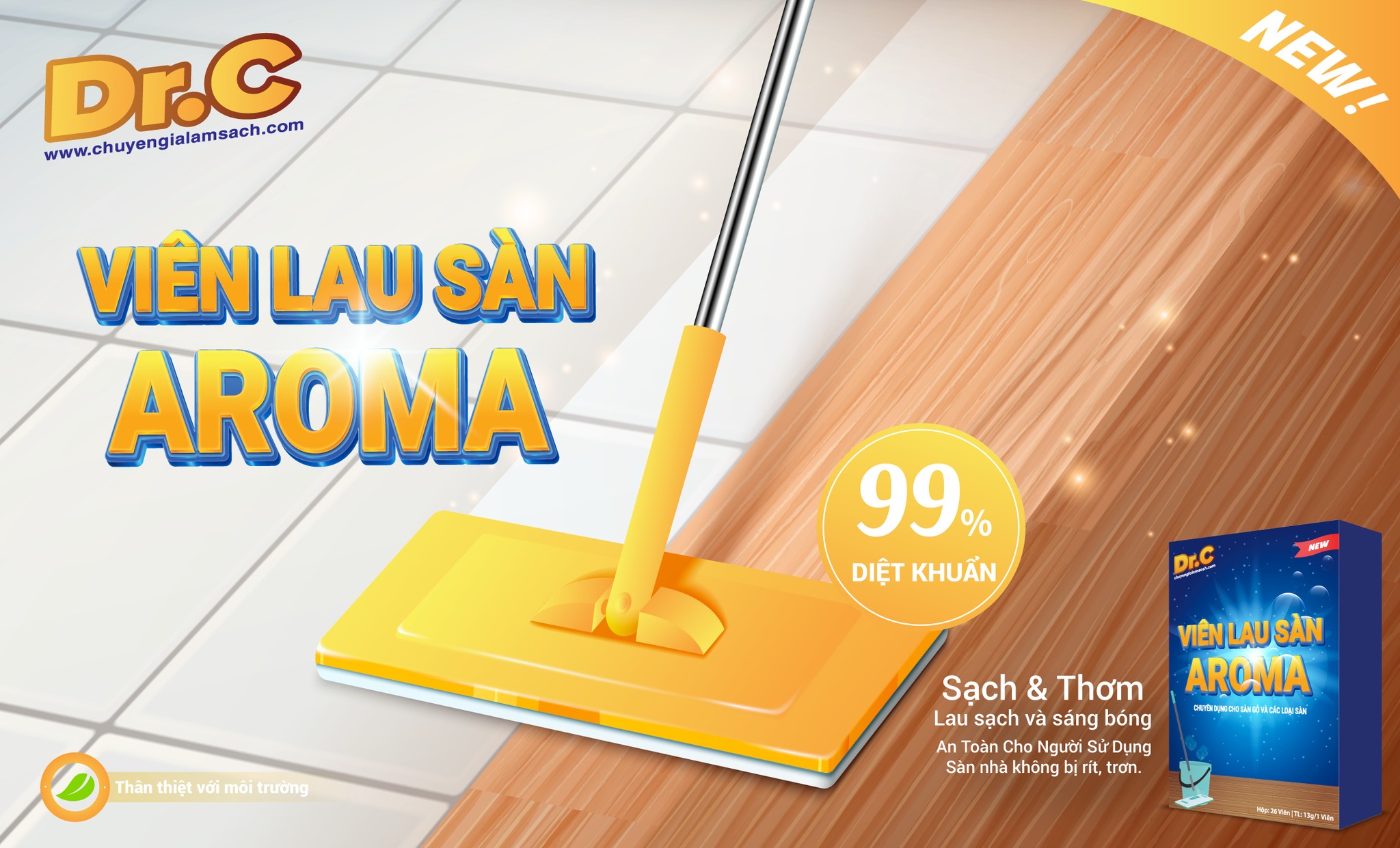 Viên Sủi Lau Sàn Gỗ AROMA - Sự Kết Hợp Hoàn Hảo Giữa Hương Thơm Và Sạch Sẽ Viên Sủi Lau Sàn Gỗ AROMA - Sự Kết Hợp Hoàn Hảo Giữa Hương Thơm Và Sạch Sẽ