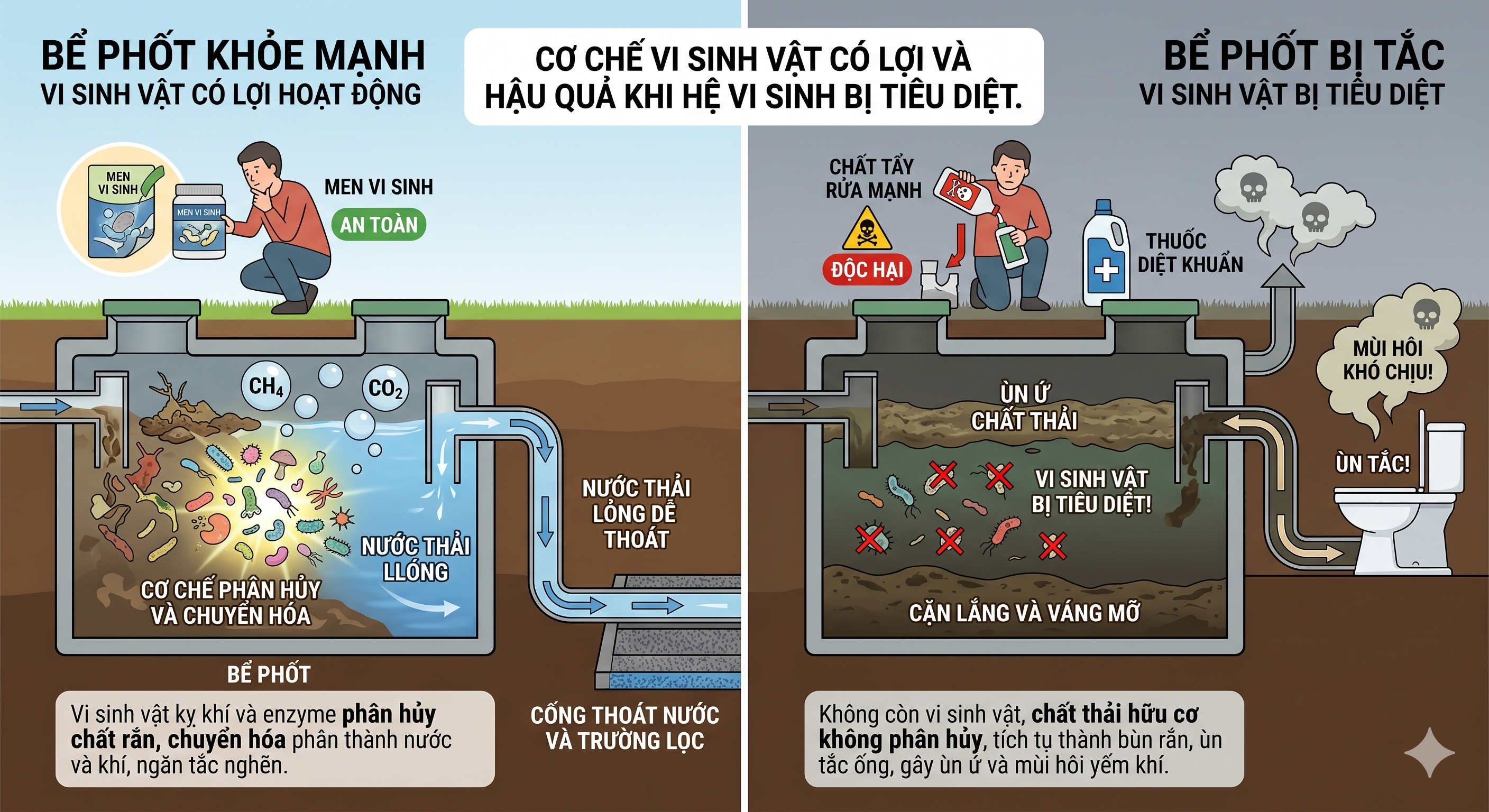 Cảnh Báo: Bể Phốt Nhanh Đầy, Bốc Mùi Vì Thói Quen Đổ Xà Phòng Xuống Bồn Cầu