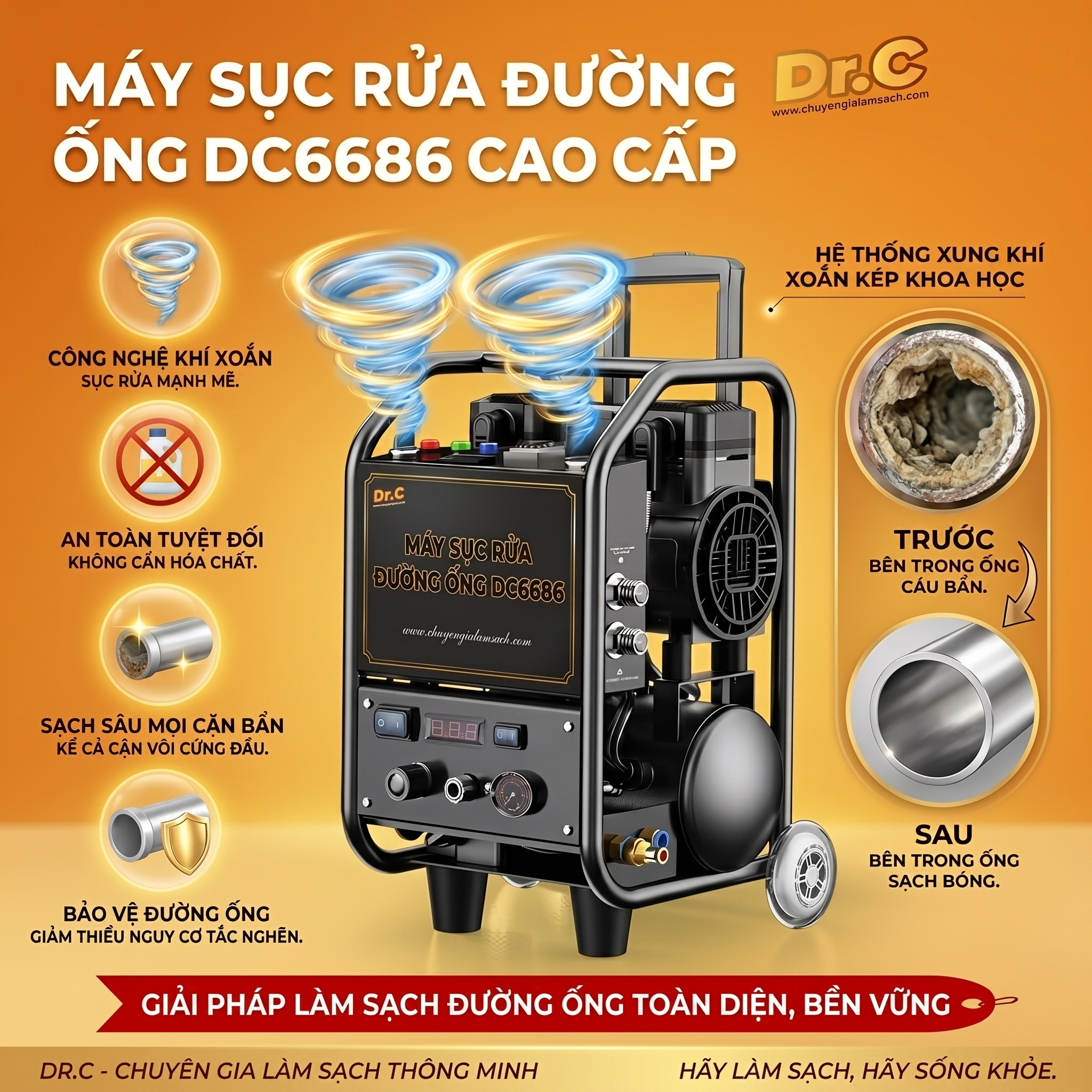 Đánh Giá Máy Sục Rửa Đường Ống Nước Thông Minh DC6686: Giải Pháp Làm Sạch Tự Động Hàng Đầu Đánh Giá Máy Sục Rửa Đường Ống Nước Thông Minh DC6686: Giải Pháp Làm Sạch Tự Động Hàng Đầu