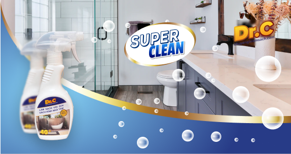 Dung dịch Dr.C 4G giúp đánh bật và loại bỏ hoàn toàn ố, mốc vẩy cá trên gương, vách kính nhà tắm tại Hà Nội