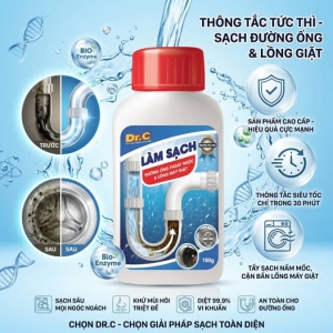 Dung Dịch Làm Sạch Lồng Máy Giặt Và Đường Ống Nước Dr.Clean Be Easy – Giải Pháp Sạch Sâu Toàn Diện