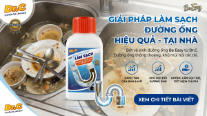 Chấm Dứt Tắc Nghẽn, Mùi Hôi Đường Ống Sinh Hoạt Với Bột Dr.C Be Easy