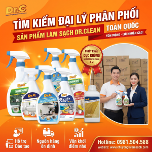 Tuyển Đại Lý Phân Phối Sản Phẩm Làm Sạch Dr.Clean Toàn Quốc: Cơ Hội Kinh Doanh Vốn Ít, Lợi Nhuận Cao