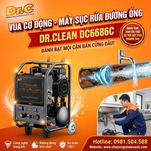 Máy Sục Rửa Đường Ống Nước Dr.Clean DC6686C: 