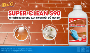 Siêu Tẩy Xi Măng Super Clean S90 Dr.C - Đánh Bay Vết Bẩn, Vôi Vữa 100%