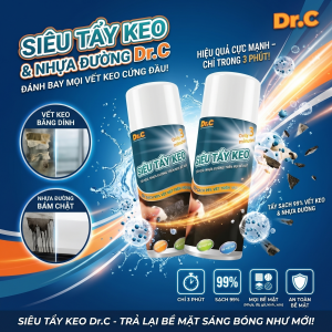 Siêu Tẩy Keo Dr.C: Giải Pháp Chuyên Dụng Đánh Bay Vết Băng Dính, Decal Cứng Đầu