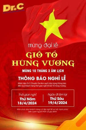 THÔNG BÁO LỊCH NGHỈ LỄ GIỖ TỔ HÙNG VƯƠNG 2024