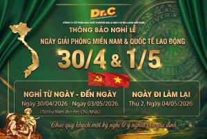 THÔNG BÁO LỊCH NGHỈ LỄ 30/4 VÀ 1/5 NĂM 2026 – CÔNG TY CÔNG TY CỔ PHẦN DỊCH VỤ & THƯƠNG MẠI NHUẬN PHÁT