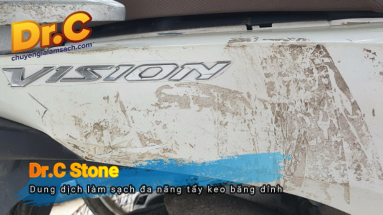 Cách Tẩy Keo Dán Trên Xe Hiệu Quả - Dr.C Stone