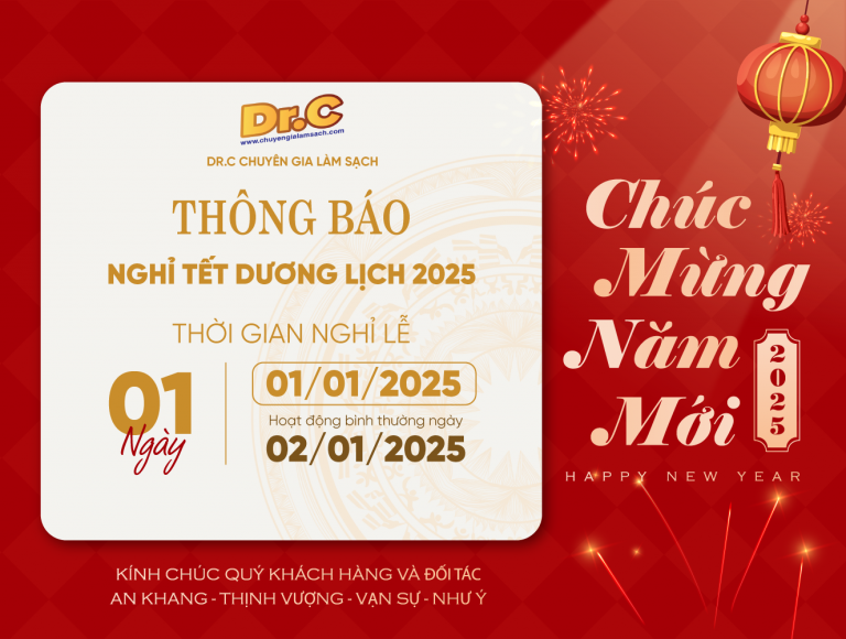 THÔNG BÁO LỊCH NGHỈ TẾT DƯƠNG LỊCH 2025