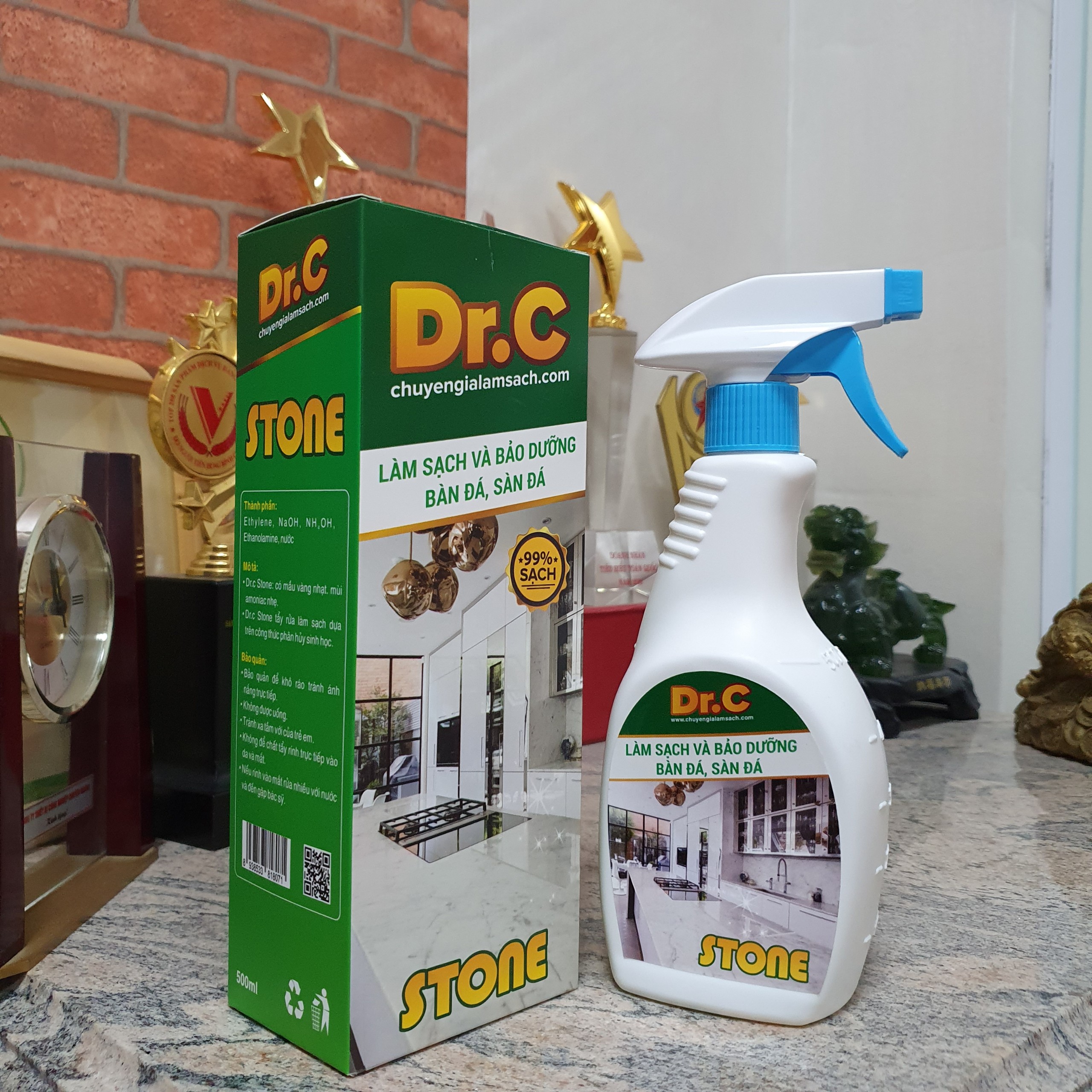 DR.C STONE - Dung dịch làm sạch và bảo dưỡng bàn đá sàn đá DR.C STONE - Dung dịch làm sạch và bảo dưỡng bàn đá sàn đá