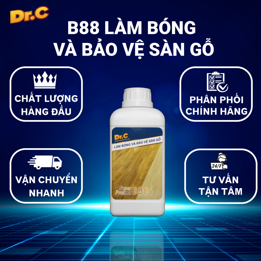Phủ Bóng Sàn Gỗ Nhanh Chóng Uy Tín tại Hà Nội - Dung Dịch Phủ Bóng Sàn Gỗ Super Protect B88 Phủ Bóng Sàn Gỗ Nhanh Chóng Uy Tín tại Hà Nội - Dung Dịch Phủ Bóng Sàn Gỗ Super Protect B88